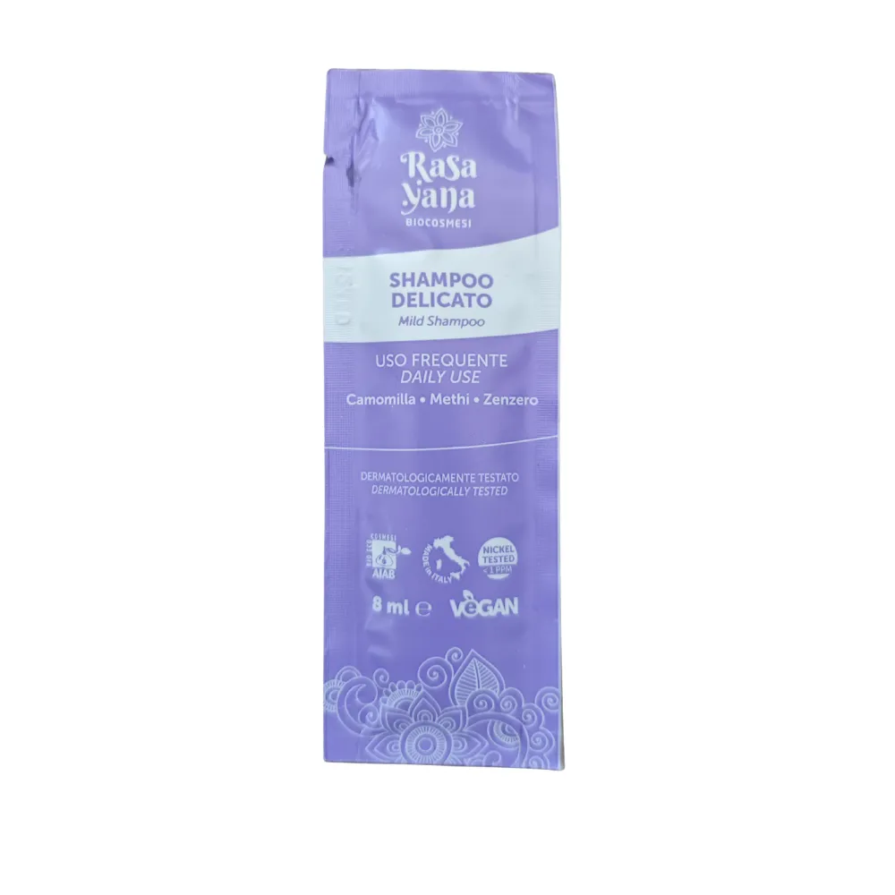 Muestra Rasayana Biocosmesi Cabello Champú Delicato Uso Frecuente 8ml